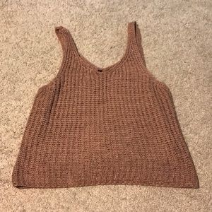 Rose Gold Knitted Crop Top
